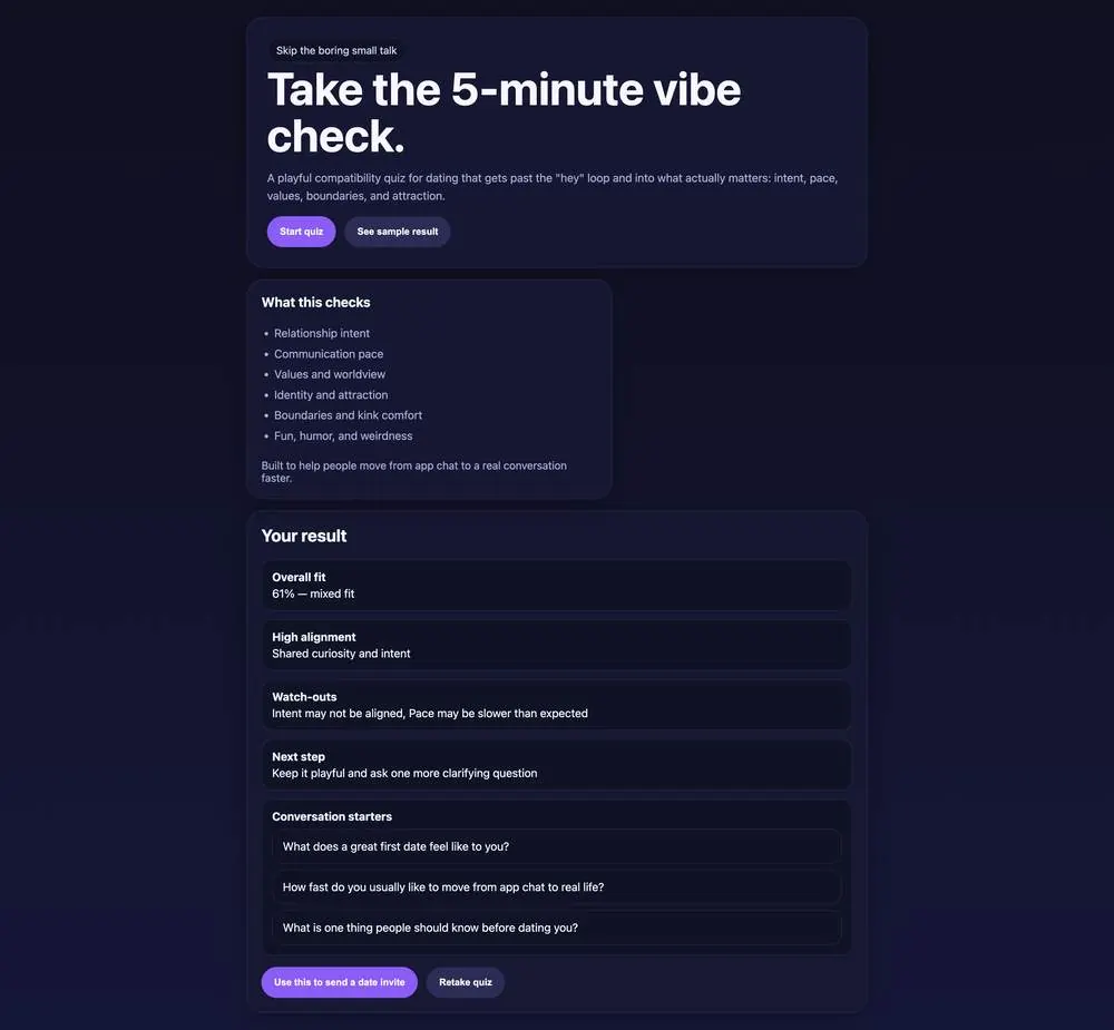 VibeCheck: Are we aligned, or are we just severely bored?